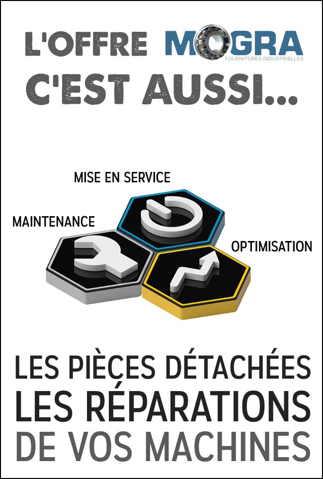 L'offre MOGRA en outillage pneumatique comprend les moteurs pneumatiques et systèmes d'asservissement avancés pour machines industrielles.