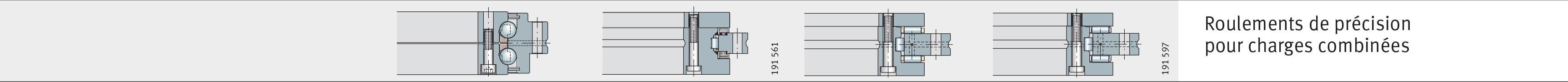 Roulements de précision pour charges combinées